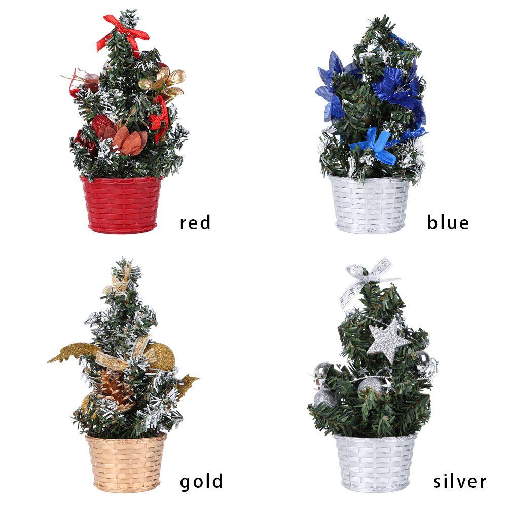 20cm Gift Party Decor Navidad Decoration Artificial Plant Table Xmas Tree Mini Christmas Tree Desktop Ornament