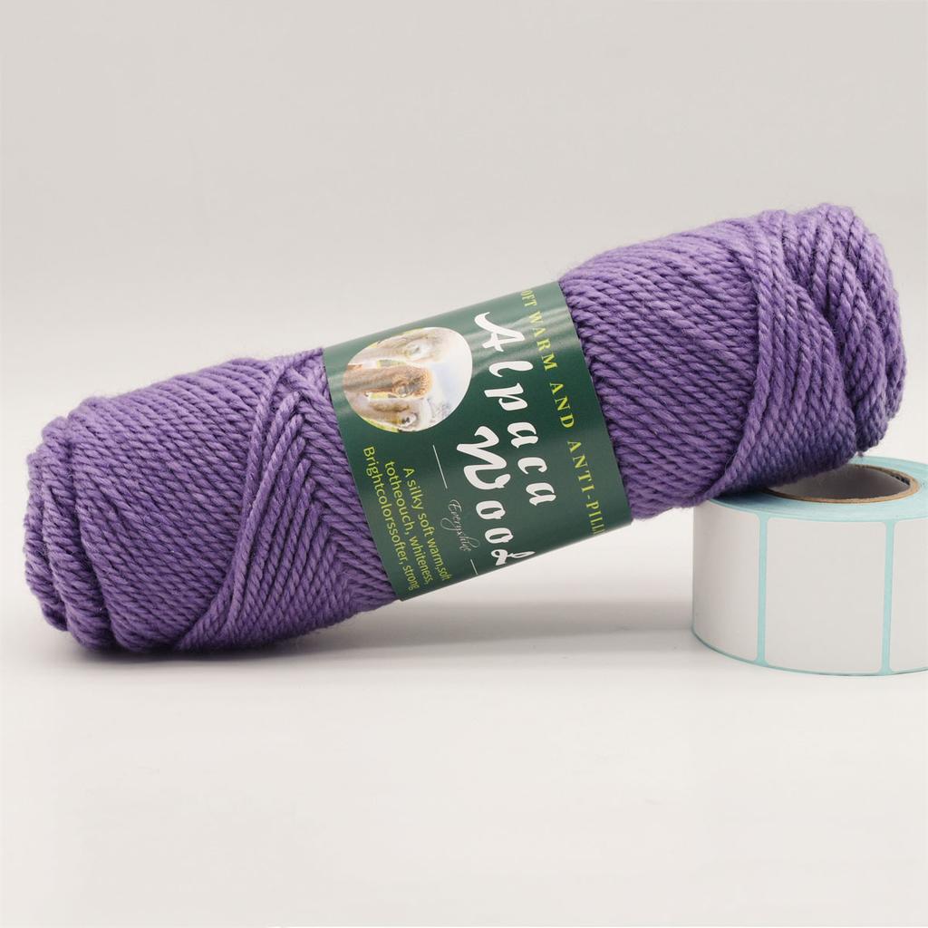 3 Knäuel Alpakawolle Garn 100g/Knäuel, 110m/Knäuel Mehrfarbig Weich & Warm Strick- Häkelgarn für Pullover, Schals, Mützen – 3,5-4,5mm Nadeln/Häkelnadeln