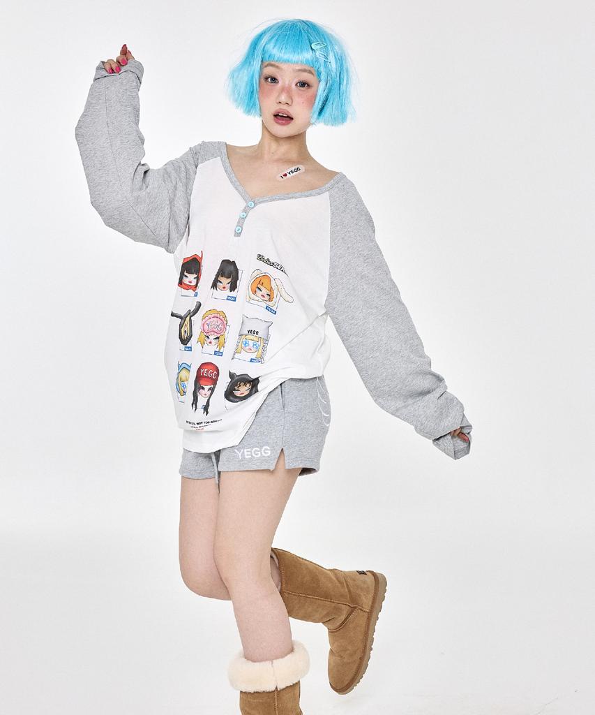 Yegeu Wing Shorts Gray