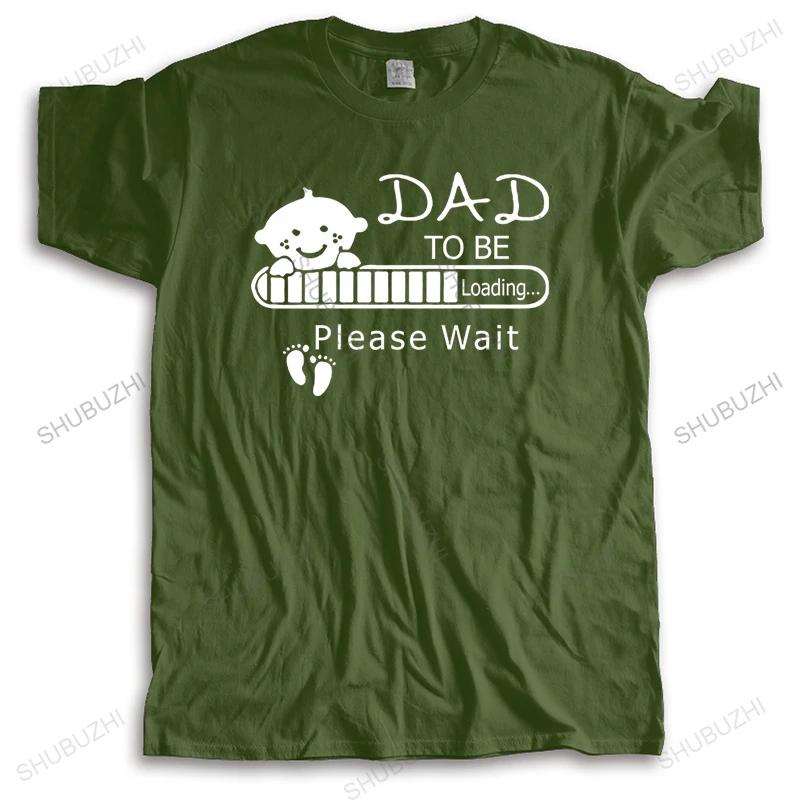 New Arrived Streetwear Tshirt Unisex Cotton Tops Unisex Crew Neck Tshirt Dad To Be Please Wait Unisex Teeshirt Unisex Top Tees