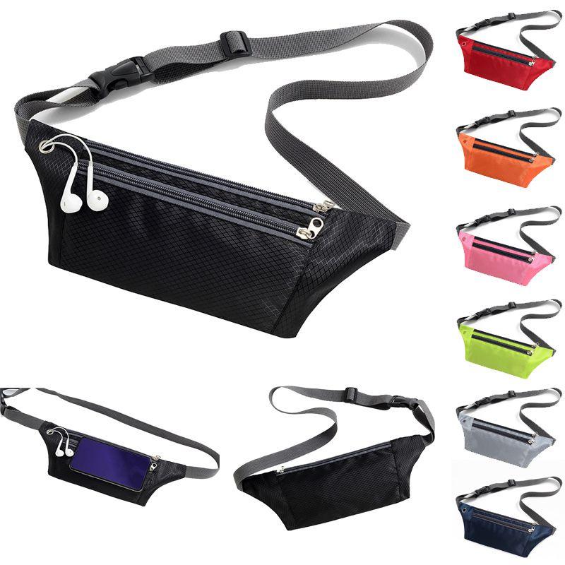 Waterproof Running Belt Fanny Pack With Adjustable Strap And Earphone Hole For Outdoor Activities