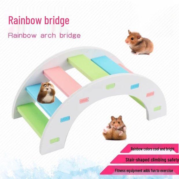 Exklusiv für Neueinsteiger: 2er Pack Hamster Regenbogenbrücke Leiter Spielzeug