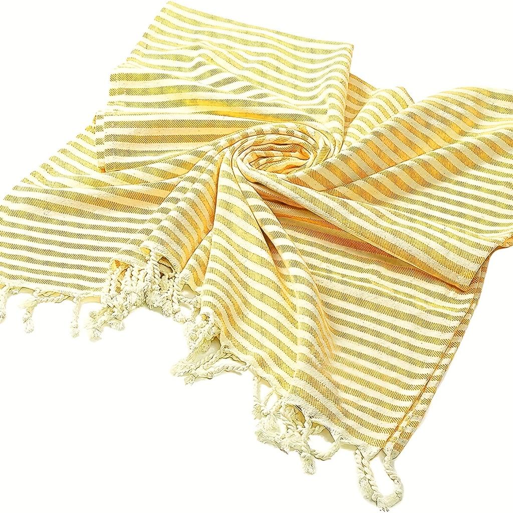 TURKISH Classical Series Beach Towel | 71 x 39 in | Extra Large Wearable Turkish Bath Towel | Premium Luxury Striped Linen