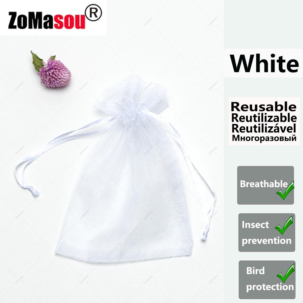 20-100PCS Vegetable Grapes Fruit Grow Bags Fruit Protection Bags Garden Anti-Bird Netting Mesh Bag Strawberry Bags Garden Tools
