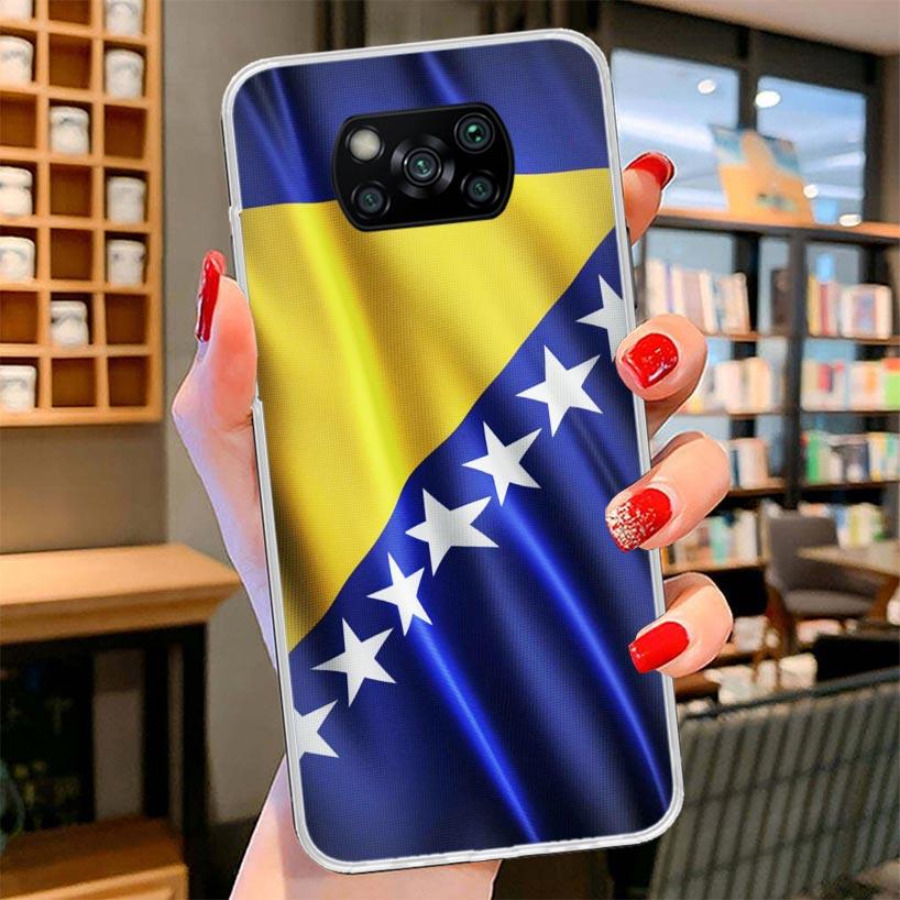 Bosnia And Herzegovina Flag Cover Phone Case For Xiaomi Poco F7 Ultra X7 X6 X5 Pro M7 Redmi 15C 15 13C 13 12C 12 10C 10 9A 9C 9T