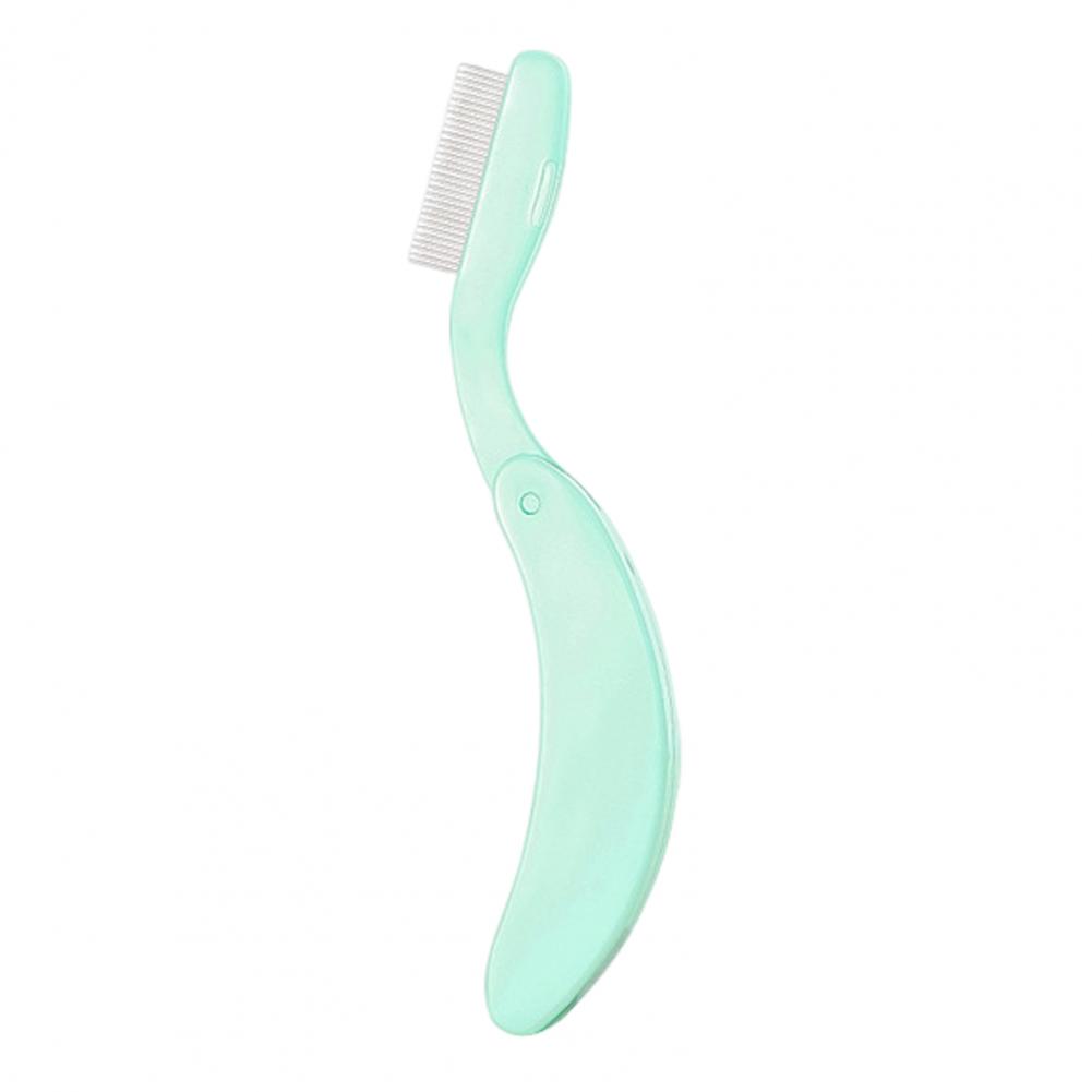 1/2Pcs Eyelash Separator Comb Foldable Handle Lash Separator Tool Stainless Steel Teeth Eyelash Separating Comb Makeup Tools