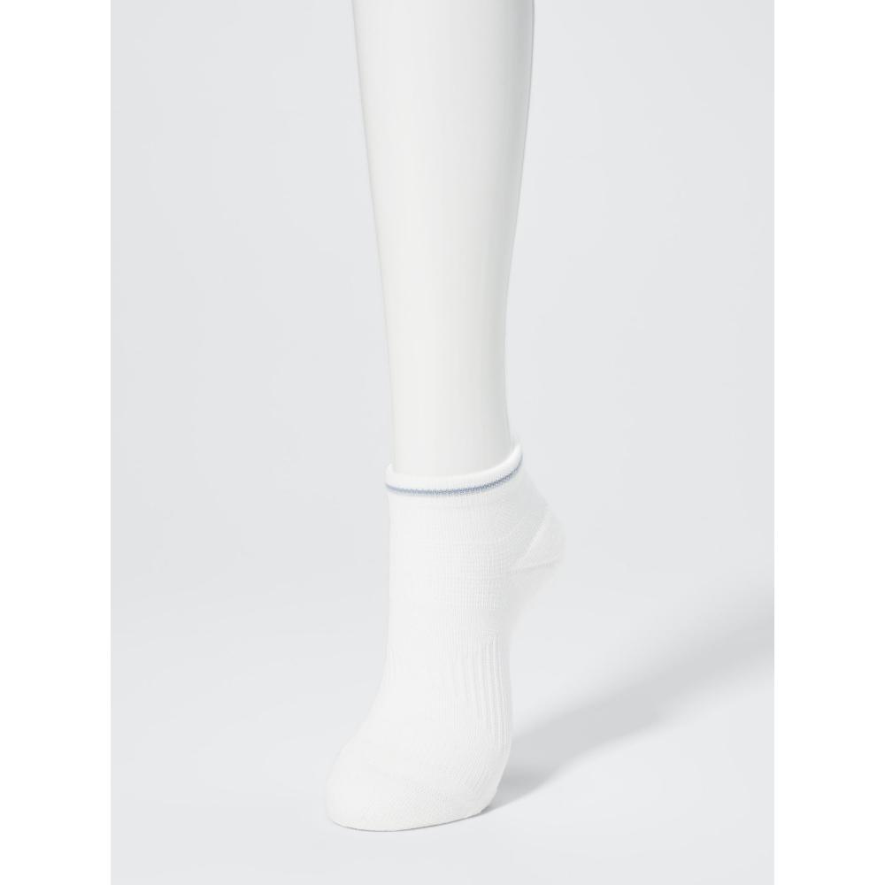 Uniqlo Meias Curtas Japonesas 3 Pares Linha de Fio