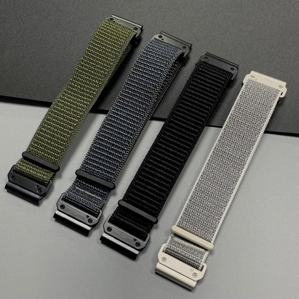 22mm 26mm Nylonband für Garmin Fenix E 8 pro 47mm 51mm Armband Tactix 7 8 Enduro 3/Epix Pro Gen 2 Mk3i Gewebtes Quick Fit Armband