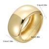 Geometry Exaggerated Bracelet Zinc Zinc Zinc Alloy Wide Side Bangle Fashion Simple Metal Bracelet  Gift