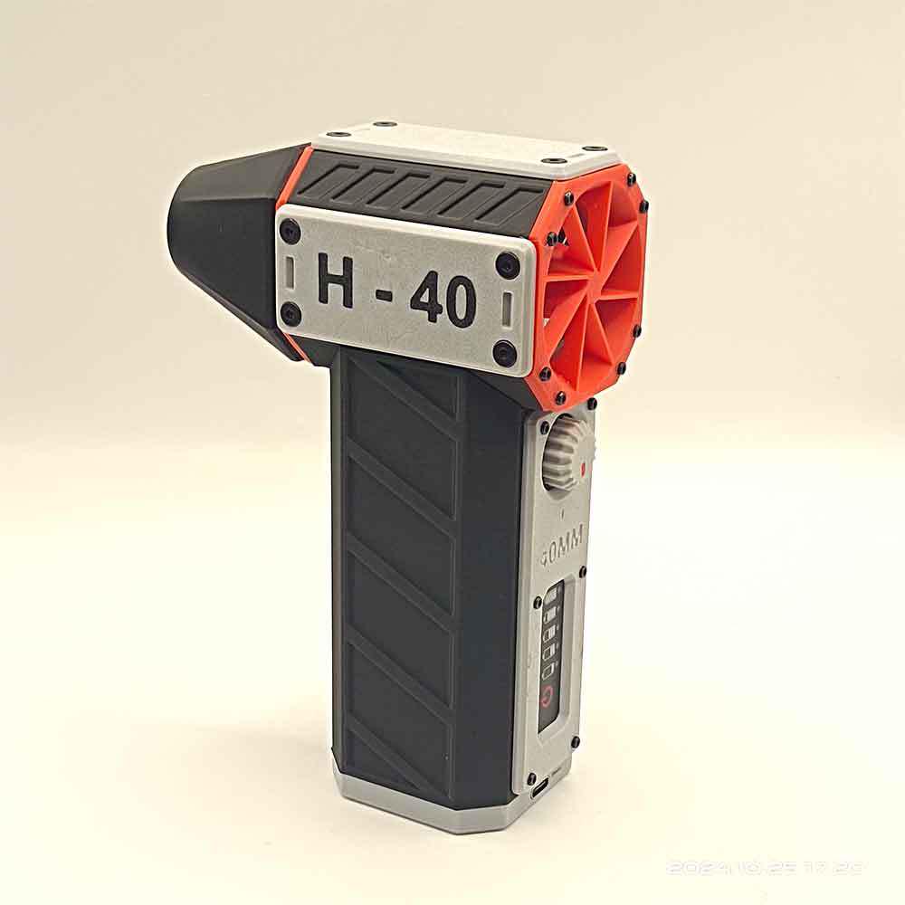 

Бесщеточный вентилятор высокой мощности H40: Канальный обдув для автомойки, Удаление пыли и снега, Литиевая батарея, Турбина. Standard 40mm