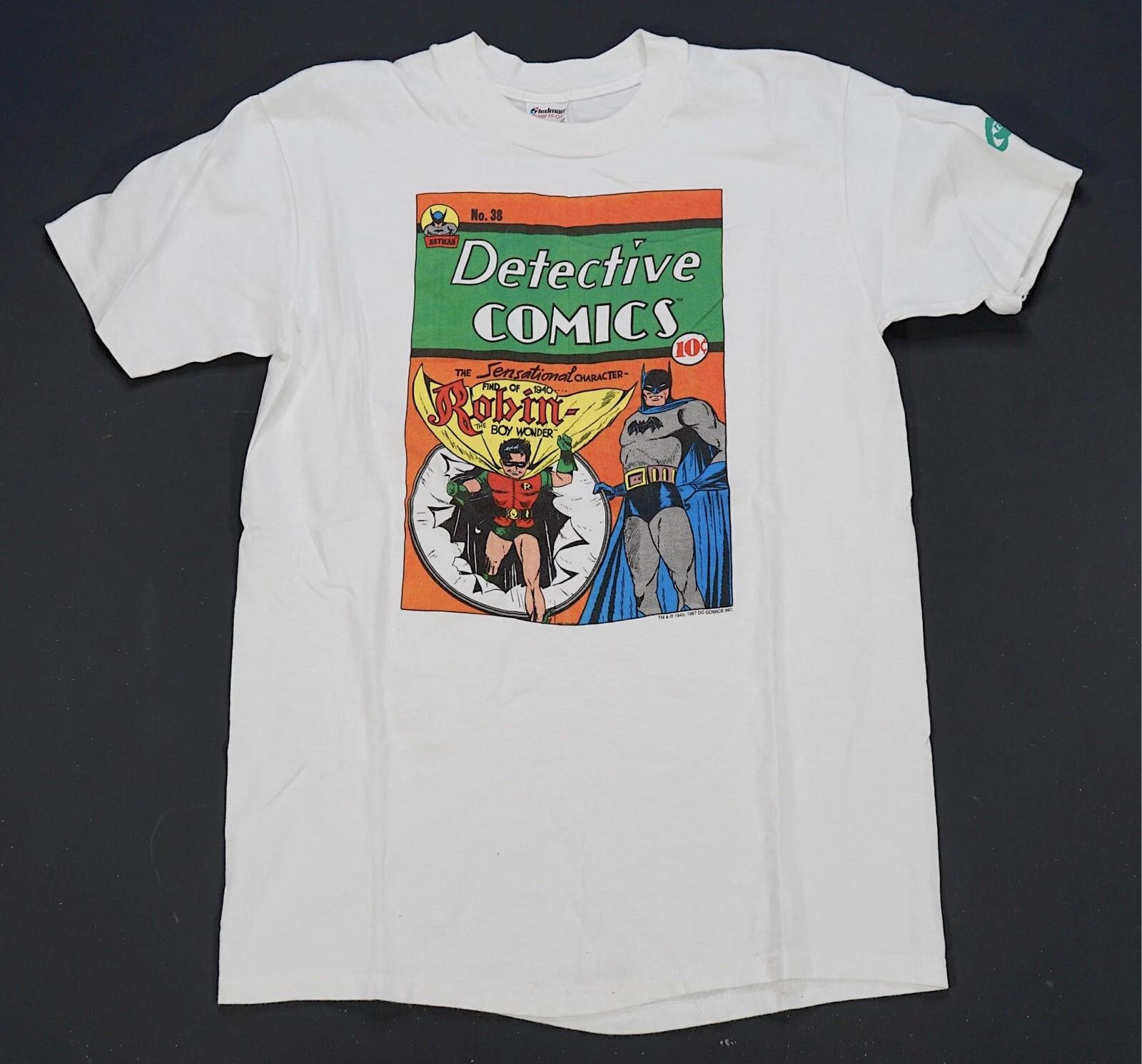 Rare VTG GRAPHITTI Detective Comics No. 38 Batman Robin Boy Wonder T Shirt 90s M L