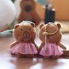 Cartoon Cute Capybara Animal Plush Keychain Soft Pp Cotton Filling Keys Bags