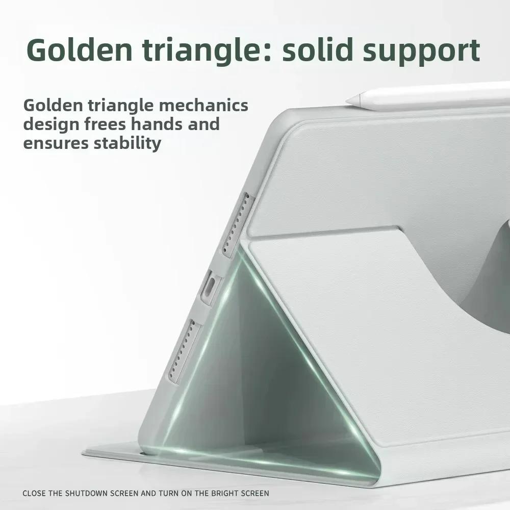 -360° Rotation Case For Ipad A16 11th Air Pro 11 12.9 13 5 4 3 2 9.7 M3 Smart Funda iPad 10th 10.9 9th Gen Mini 7 8.3 10.2 Cover