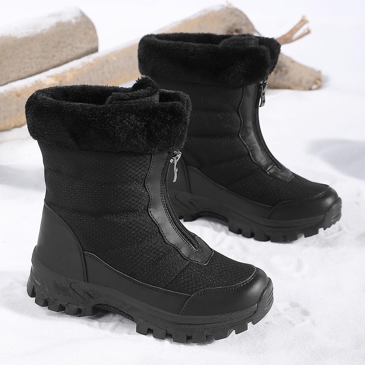 

TUINANLE Ботильоны женские зимние ботинки сохраняют тепло нескользящие черные зимние ботинки женские водонепроницаемые большие размеры 42 белые ботинки 42 разноцветный