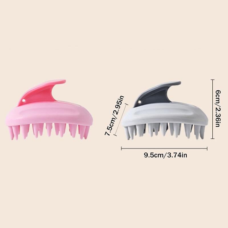 2-In-1 Shampoo Brush Head Scalp Massage Comb Hair Washing Comb Body Massage Brush Bath Shower Brush Salon Hairdressing Tool