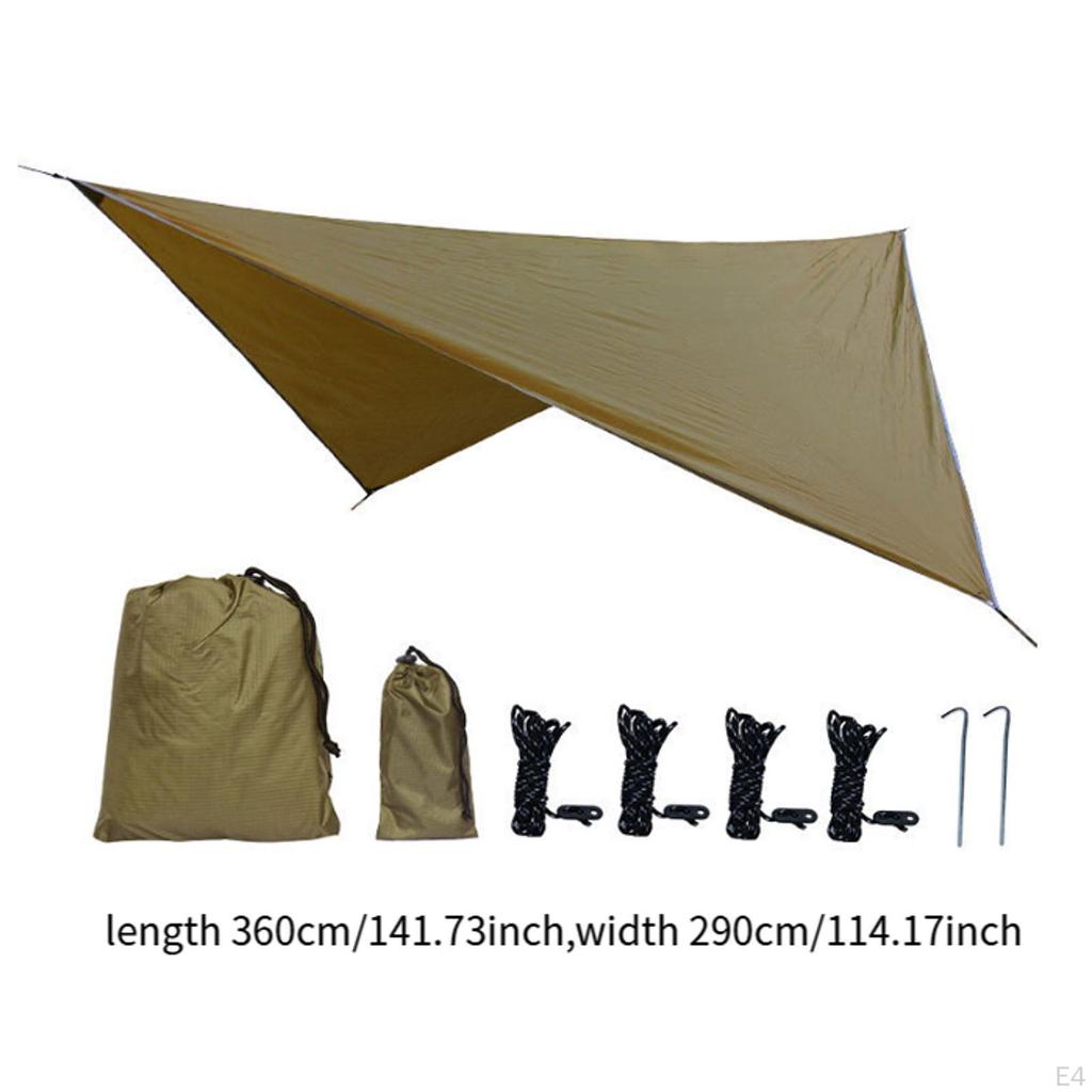 Camping Tarp Canopy Easily Set Up with Storage Bag Rain Awning Tent for Backpacking