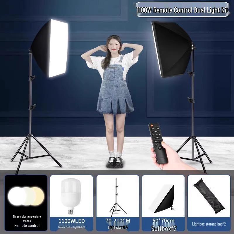 5070 Softbox Lighting Kit for Photography & Video Broadcasting: Indoor Portrait & Clothing Shooting