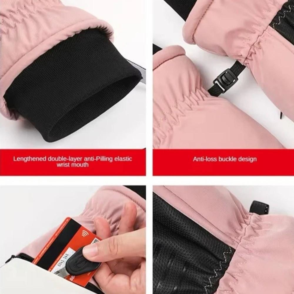 Touch Screen Cycling Gloves Non-slip Snowboard Gloves Fashion Winter Skiing Gloves  for Men Women