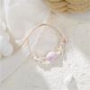 Ocean Theme Ceramic Starfish Conch Braided Bracelet Lightweight Handchain Jewelry For Women Beach Party Daily Wear