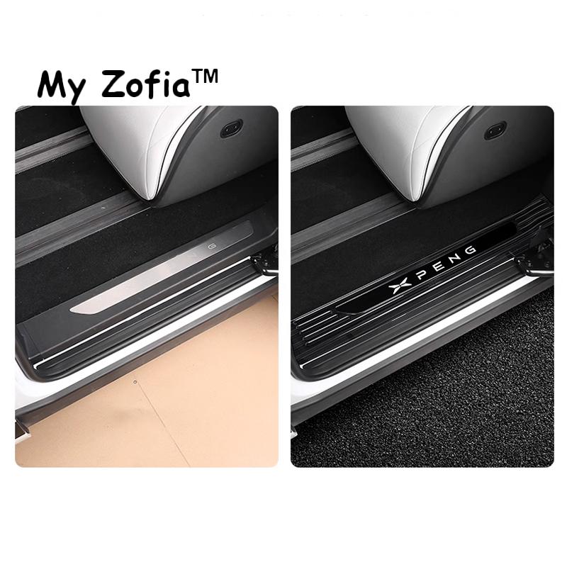 For Xpeng X9 2024 2025 Car Door stainless steel Welcome pedal trunk threshold guard plate anti-scratch protection Accessories