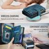 Kožená peněženka na zip Coque pro Samsung Galaxy Z Fold 8 Pouzdro Řemínek na zápěstí Kapsa na karty Funda Samsung Z Fold8 Široké Flip Book Etui