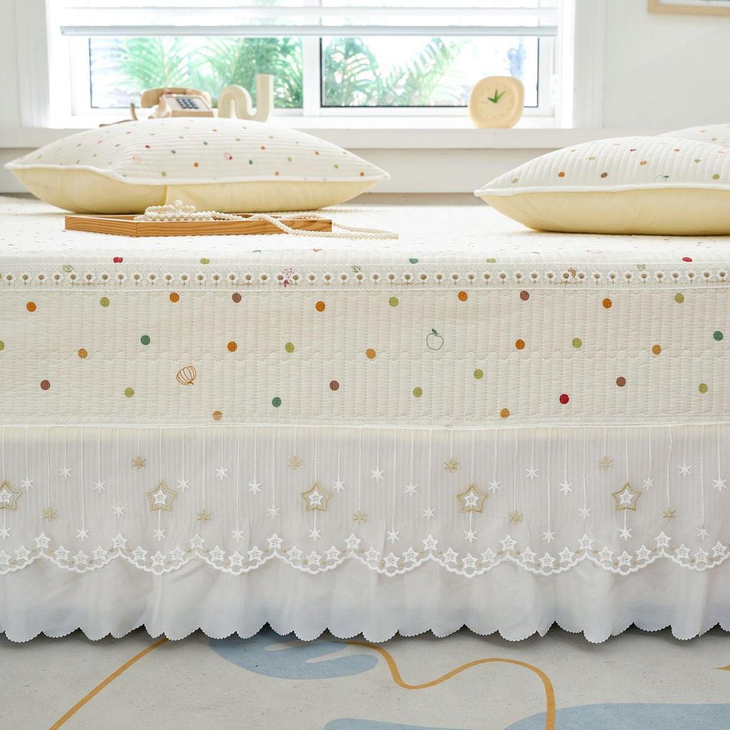 All-Season Pure Cotton Quilted Duvet & Non-Slip Kang Bed Cover Set