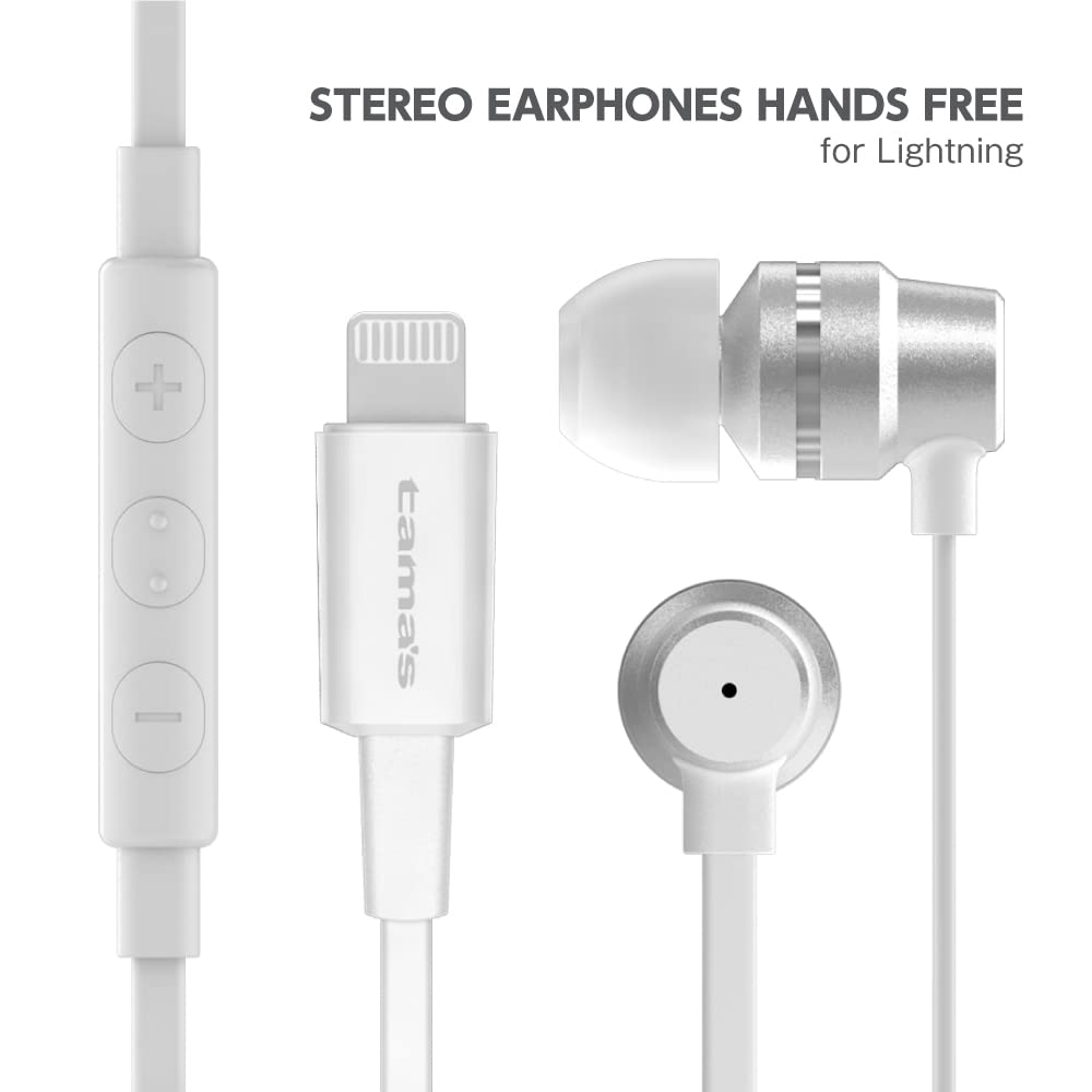 Tama Electronics Stereo Earphone ASH56LW2 Aluminum White & Hands-free