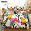 3D Printed African Parrot Bedding Set Down Quilt Cover With Pillowcase Double SIngle King 3D Printed Anime My Dress-U
