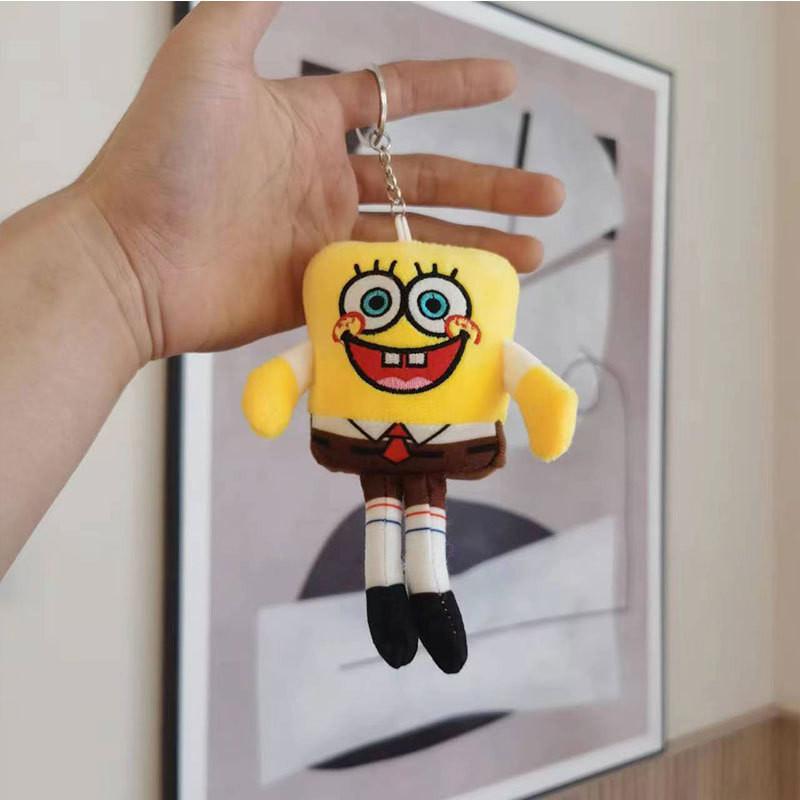 Entzückender Spongebob Plüsch-Schlüsselanhänger Süßes Rucksack-Accessoire Perfektes Kindergeschenk