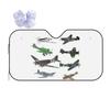 Multiple WW2 Airplanes Sunshade Windscreen Car Front Windshield Window Sun Visor Accessories Covers