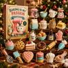 2026 Christmas Countdown Calenda, 24 Macaron-Themed Fun Acrylic Christmas Ornaments,Holiday Gift for Christmas