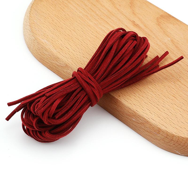 Velvet Faux Leather Cord for DIY Cake Boxes, Jewelry, Hair Accessories, Bouquet Gifts, and Decoration Bows.