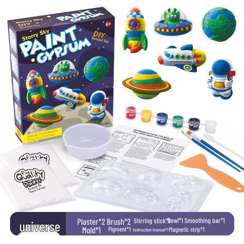 Creative DIY Stone Painting Set for Girls – Includes Plaster Dolls & Stones