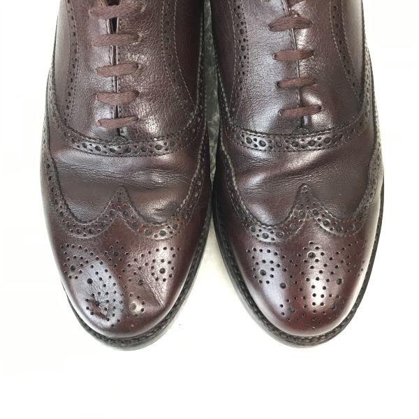 Seit 1815 VAN LIER/Leder Full Brogue Wingtip Balmoral Schuhe/10/28.5/Braun/80er-90er Dress(GEBRAUCHT)