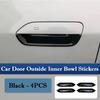 For BYD Yuan UP Pro 2024 2025 Car Door Outside Handle Decoration Frame ABS Door Bowl Protective Stickers Exterior Accessories