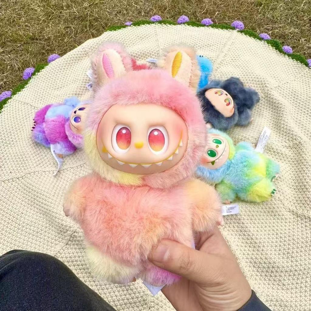 Labubu 3.0 Frente Borracha de Alta Energia Rosto Pelúcia Brinquedo Trendy Boneca Boneca Pingente de Bolsa Caixa Surpresa Presente de Aniversário