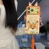 Cute Cartoon 3D Ears Nick & Judy Phone Case For 17 17Pro 17 ProMax 16 15 14 Pro Max 14 15 16 Plus Phone Cover