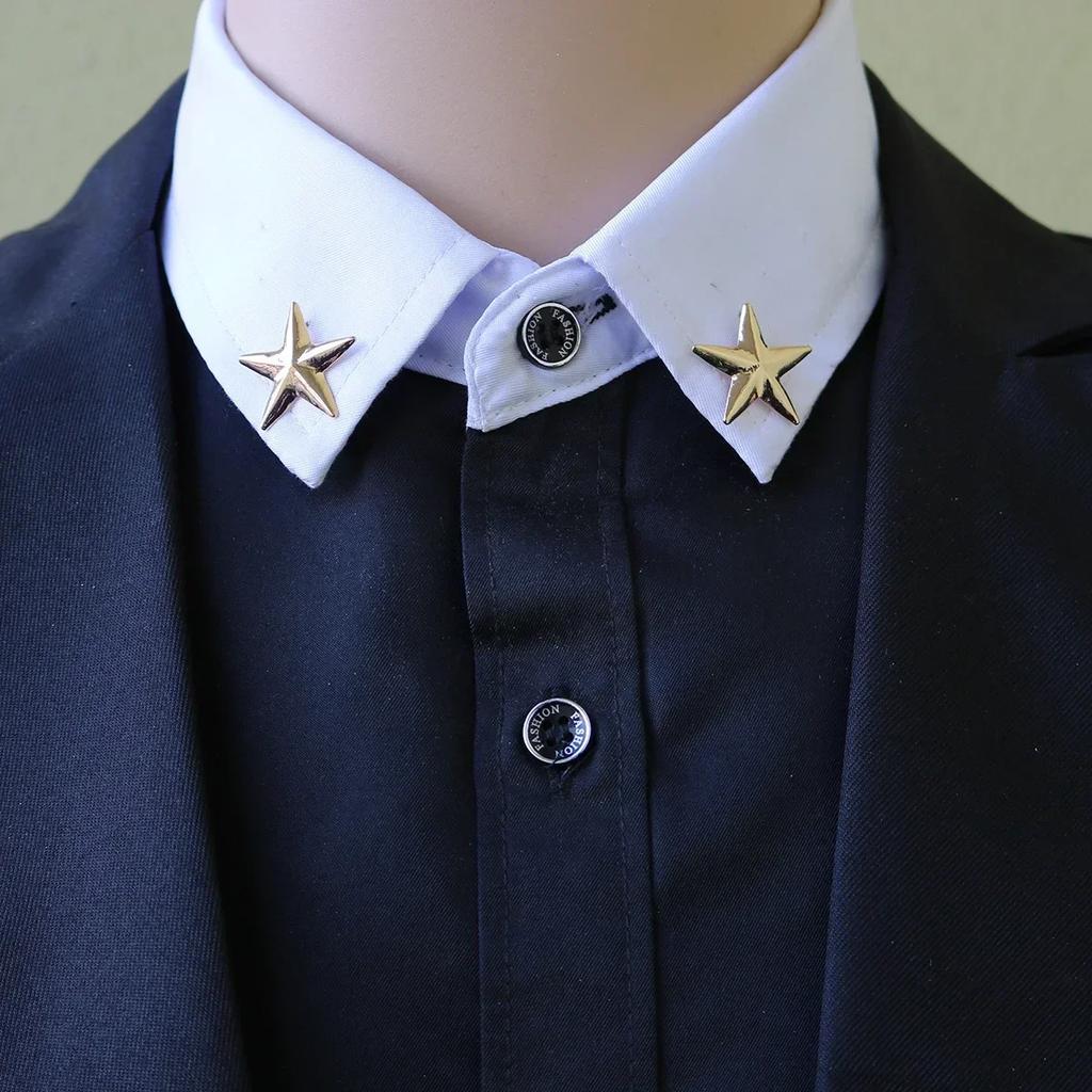 I-Remiel Vintage Driehoek Kroon Kraagspeld voor Mannen Vrouwen - Uitgesneden Broche Embleem Sieraden voor Shirt Pak Accessoires