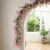67" Künstliche Blumen Ranken Girlande Falsche Prunkwinde Hängende Ranken Kunstseide Frühlings Blumen Girlande für Kaminsims Wand Zaun Hochzeit Bankett Dekor