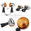 Front&Rear Motorcycle Halogen Turn Signal Lights Amber Indicators Relocation For Indian Scout Sixty BOBBER 2014- 18 17 16 15