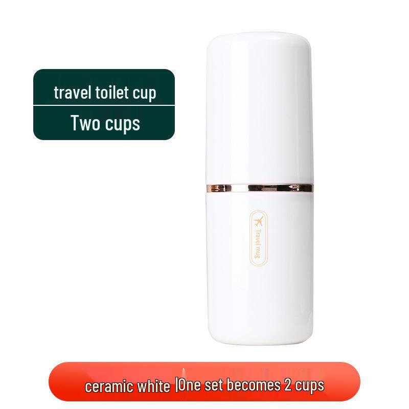 Portable Luxury Antibacterial Mouthwash & Toothbrush Cup for Students