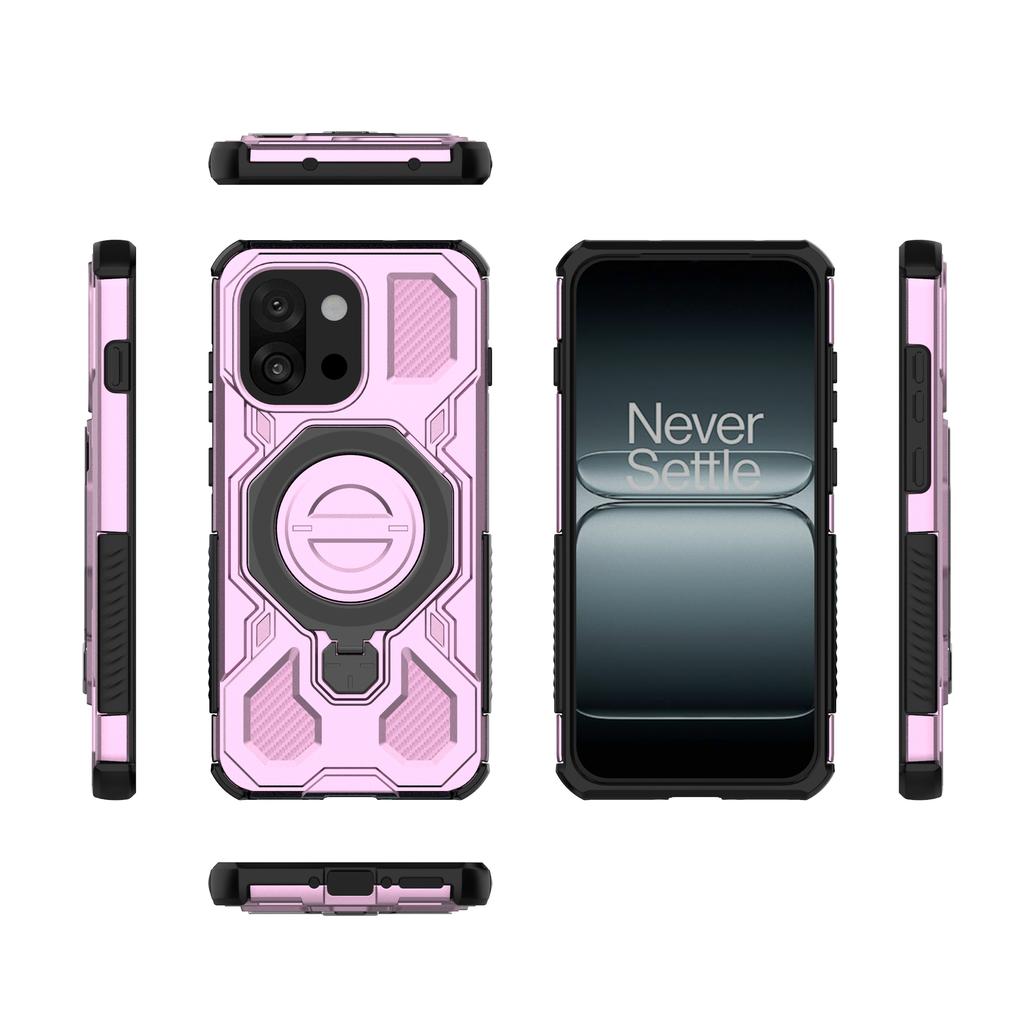 For OnePlus 13T 5G Magnetic Case Rotating Metal Kickstand PC + TPU Phone Back Cover