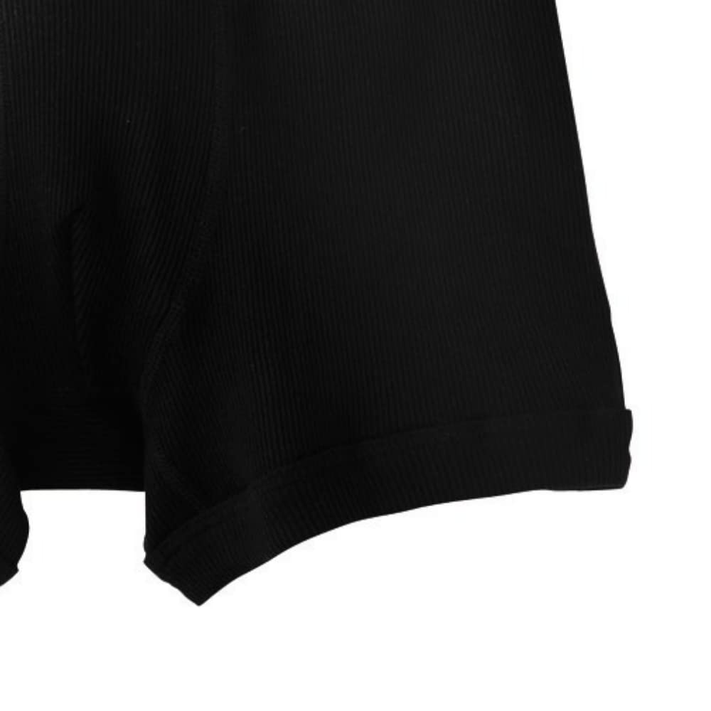 Gunze Boxer Set of M Shorts, 2, 100% Cotton, HK19832, Men's, Black,