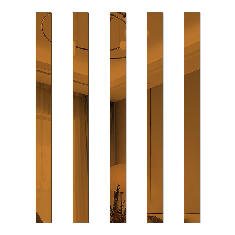 3D Mirror Strips Wall Sticker Acrylic Decorative Line Gold Silver for Background Wall Ceiling Edge Strip Living Room Home Decor