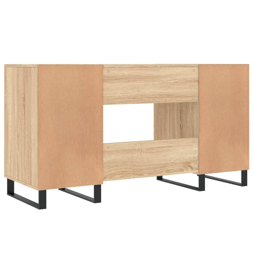 Writing Desk Sonoma Oak 140 x 50 x 75 cm Engineered Wood