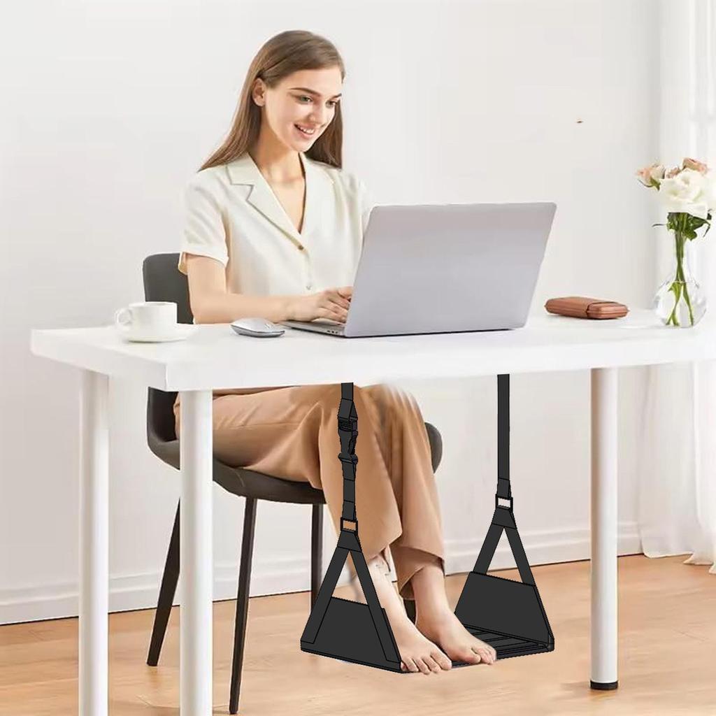 Portable Airplane Foot Hammock for Long-Distance Travel and Office Use