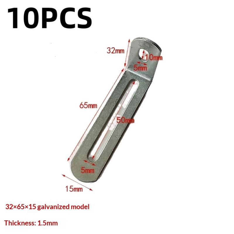 10Pcs Hardware Black Silver L-shaped Adjustable Angle Brackets Suitable For Furniture Anti Tilt Bookshelves