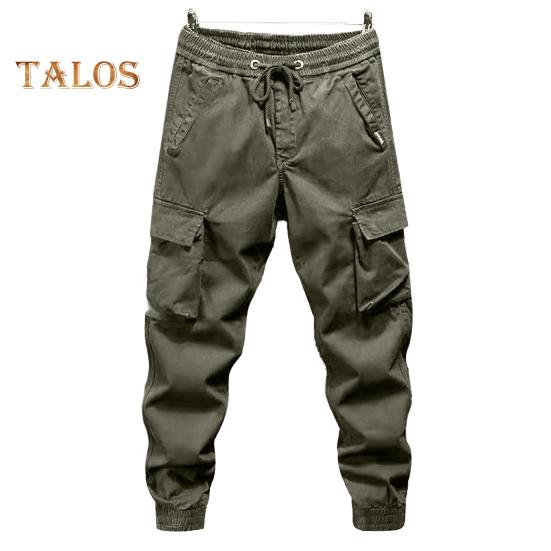 Women Cargo Pants with Multi Pockets Elastic Waist Ankle-banded Plus Size Loose Solid Color Outdoor Trousers for Camping Hiking Travel