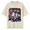 Gewaschenes Vintage Mike Tyson Prime Merch T-Shirt Herrenkleidung Hip Hop Gothic Rock T-Shirt Herren Fitnessstudio Übergroße T-Shirts Oberteile