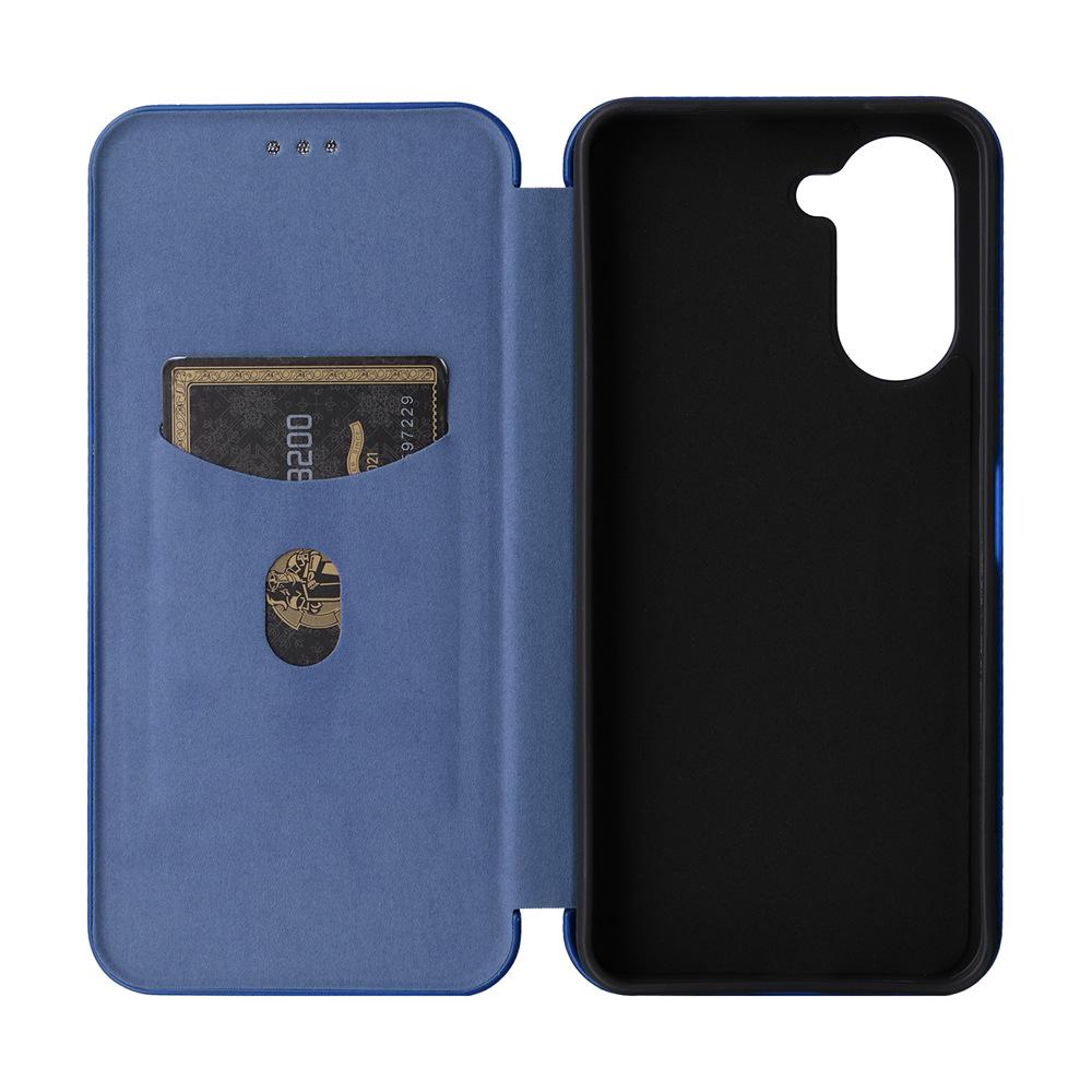VIVO Y03/Y18 Carbon Fiber Multi-card Flip Phone Case